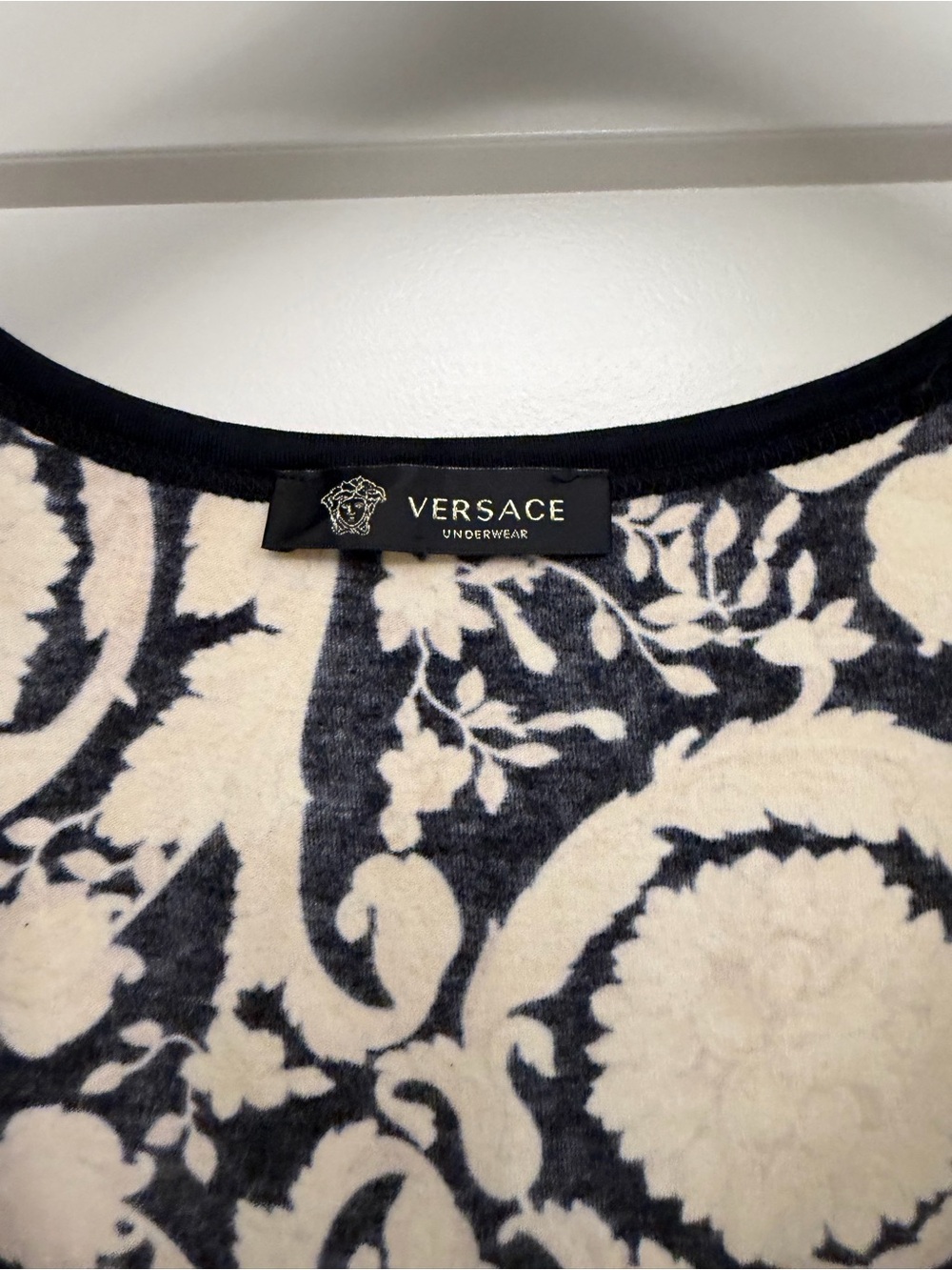 Versace Black and Gold Baroque Tank Top - Picture 2 of 3